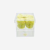 Acrylic 4 Drawer Box | Canary Yellow Roses