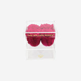 Acrylic 4 Drawer Box | Hot Pink Roses