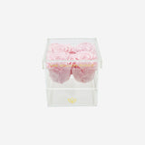 Acrylic 4 Drawer Box | Light Pink Roses