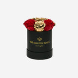 Basic Black Box | Red & Gold Roses