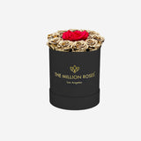 Basic Black Box | Gold & Red Mini Roses