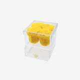 Acrylic 4 Drawer Box | Yellow Roses