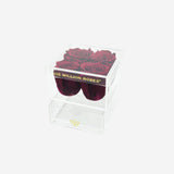 Acrylic 4 Drawer Box | Burgundy Roses